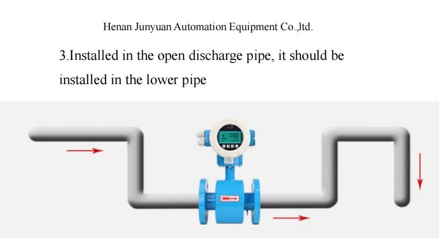 Electromagnetic flowmeter installation diagram2 Electromagnetic flowmeter installation diagram2